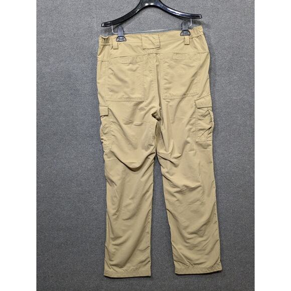 Duluth Trading Cargo Pants Mens 34x32 Nylon Khaki Elastic Waist Lightweight - Picture 6 of 11
